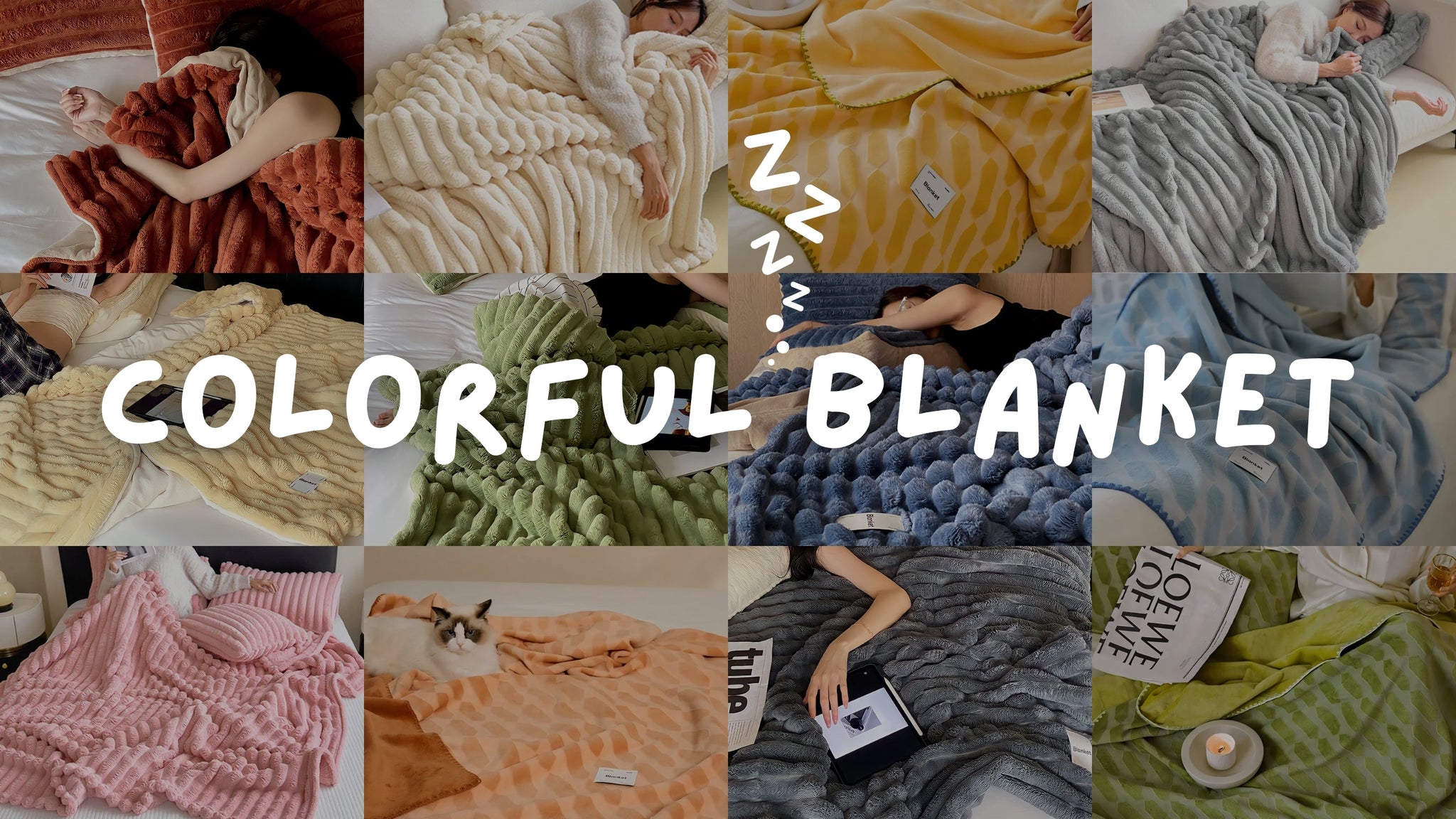 Which Color Will You Pick? Colorful Blanket Collection