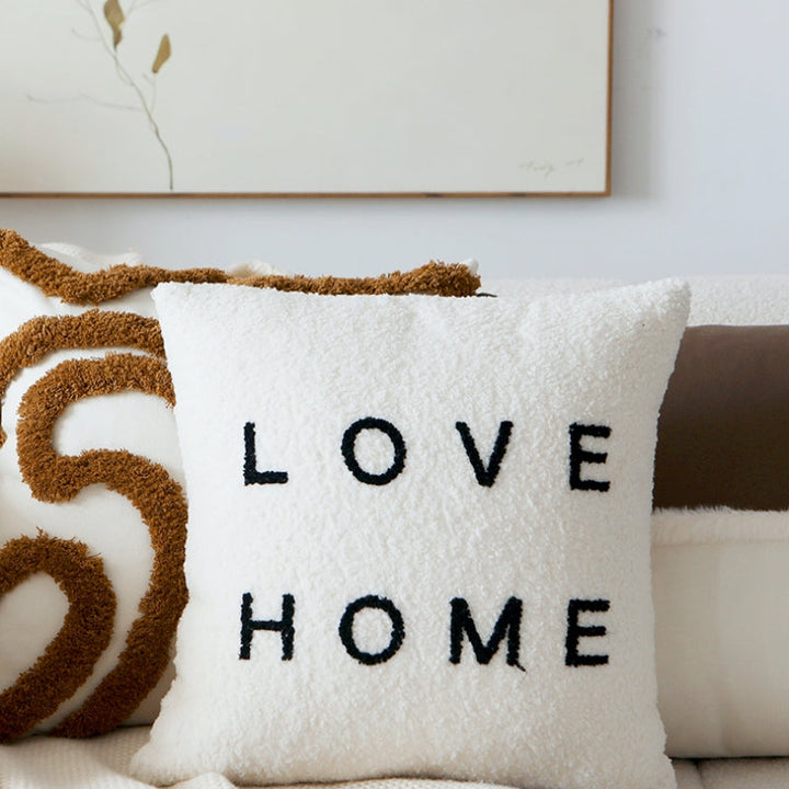 クリームブラウンクッションカバー kocol