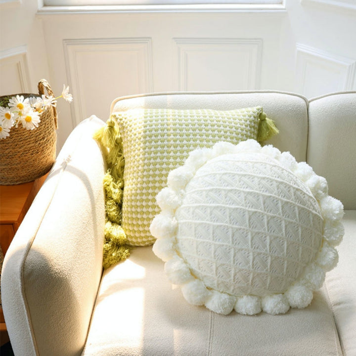 ニットタッセルクッション kocol