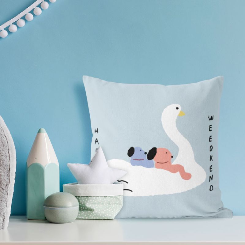 お花クッション　白青水色 お花クッション 白青水色 お花クッション 白青水色 THE-SECRET-GARDEN