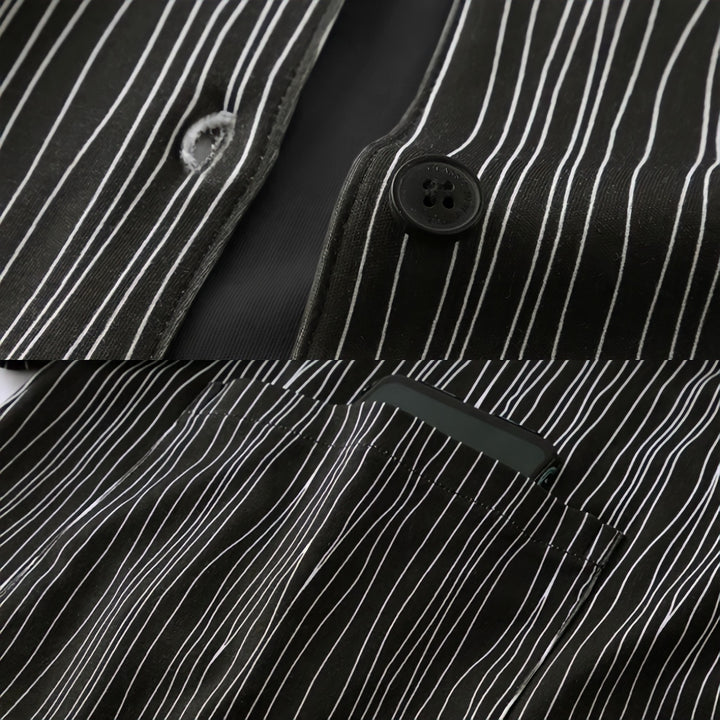 コットンシックストライプパジャマ