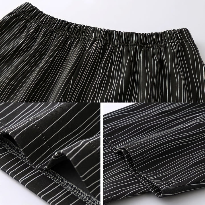 コットンシックストライプパジャマ