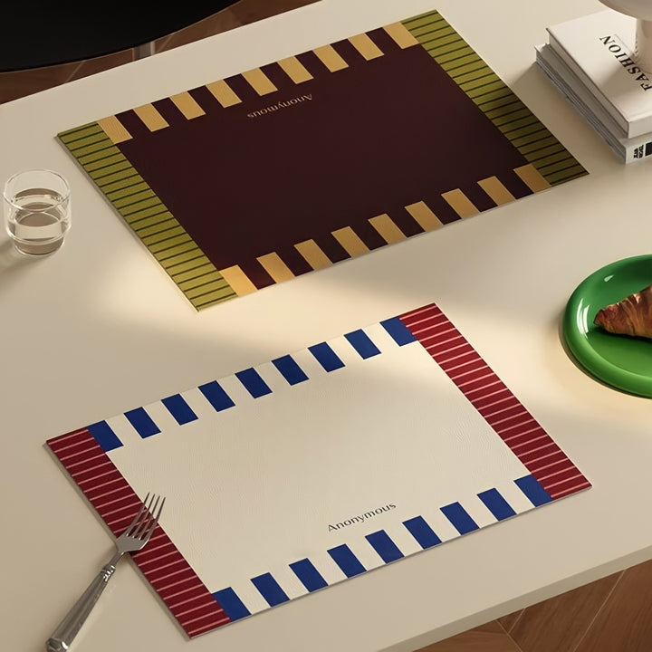 コンビネーションストライププレイスマット