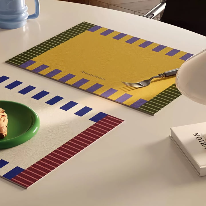 コンビネーションストライププレイスマット