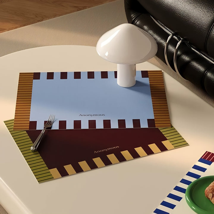 コンビネーションストライププレイスマット