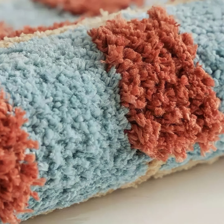 モザイクチェックバスマット