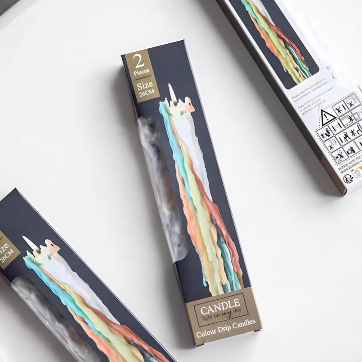 カラフルティアドロップキャンドル