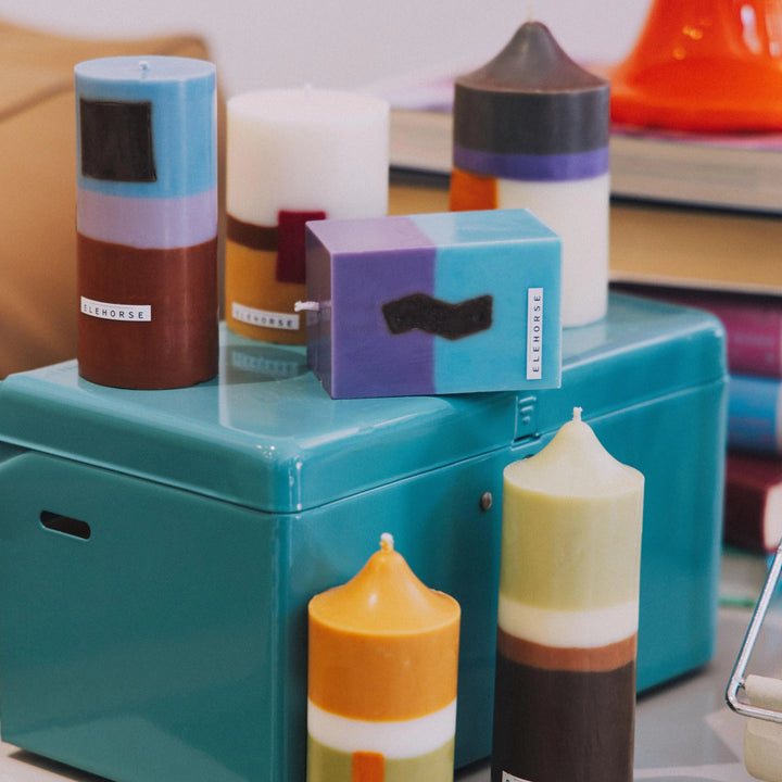 レイヤーカラーキャンドル