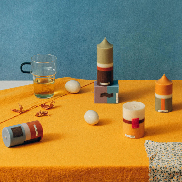 レイヤーカラーキャンドル