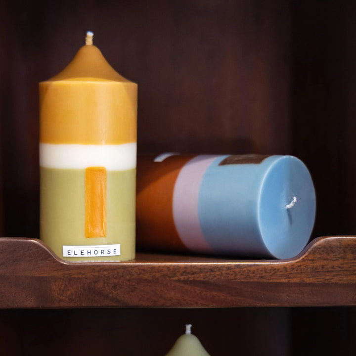 レイヤーカラーキャンドル