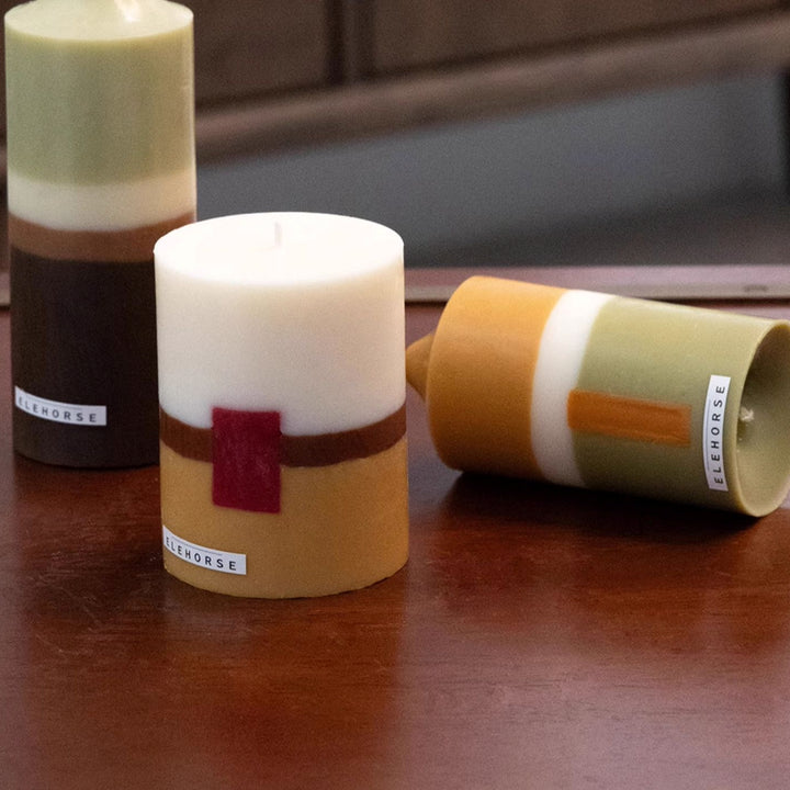 レイヤーカラーキャンドル