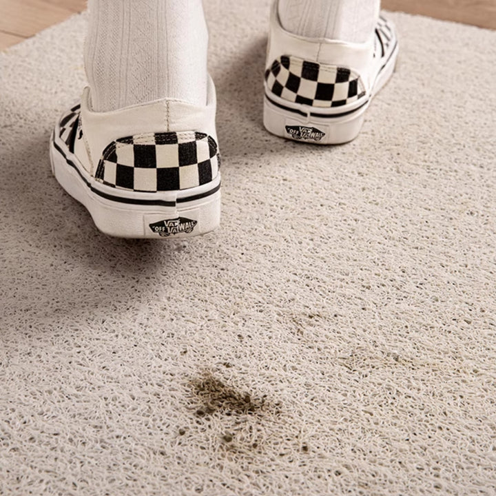 モダンストライプドアマット バイオレットミックス