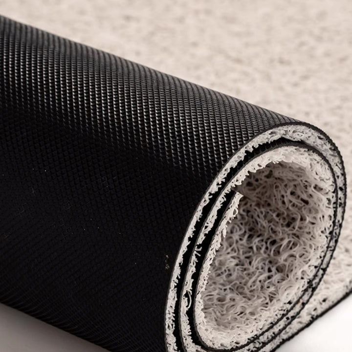 モダンストライプドアマット バイオレットミックス