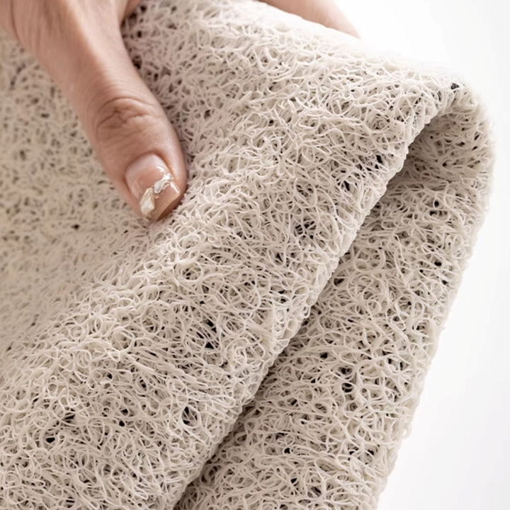 モダンストライプドアマット バイオレットミックス