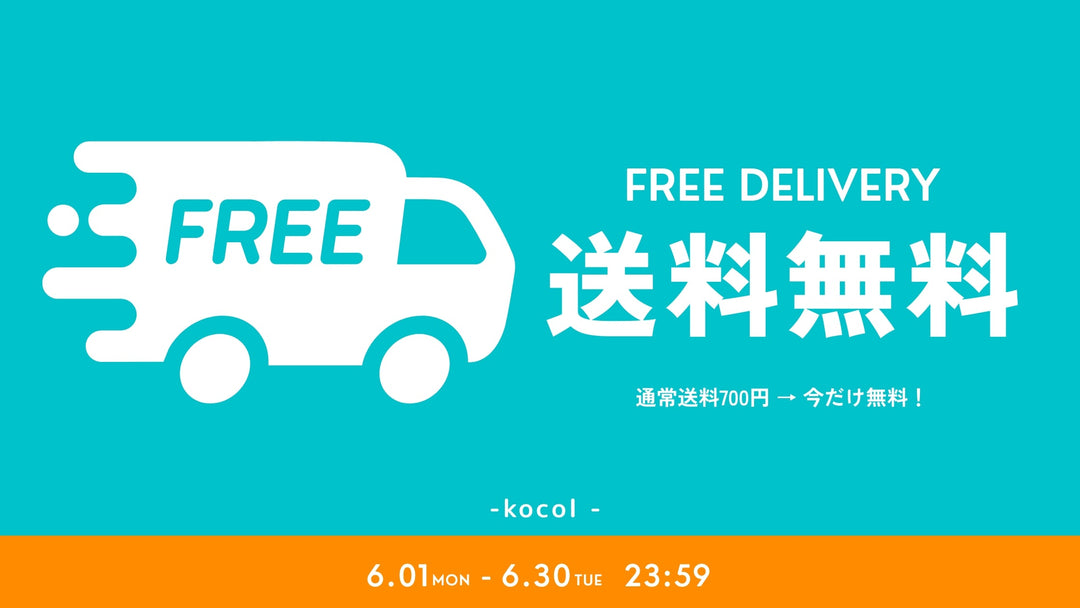 通常商品がすべて送料0円！【6月限定】送料無料キャンペーン🚚