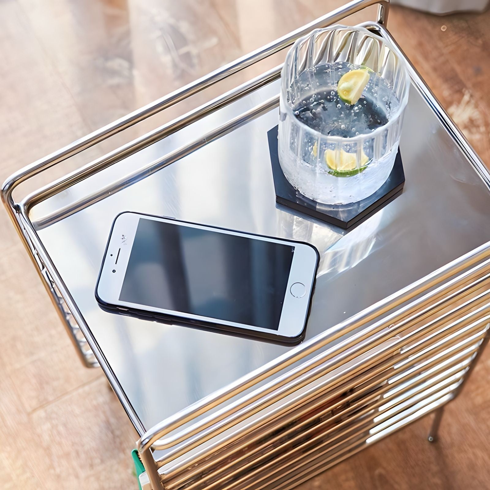 シンプルアイアンサイドテーブル kocol