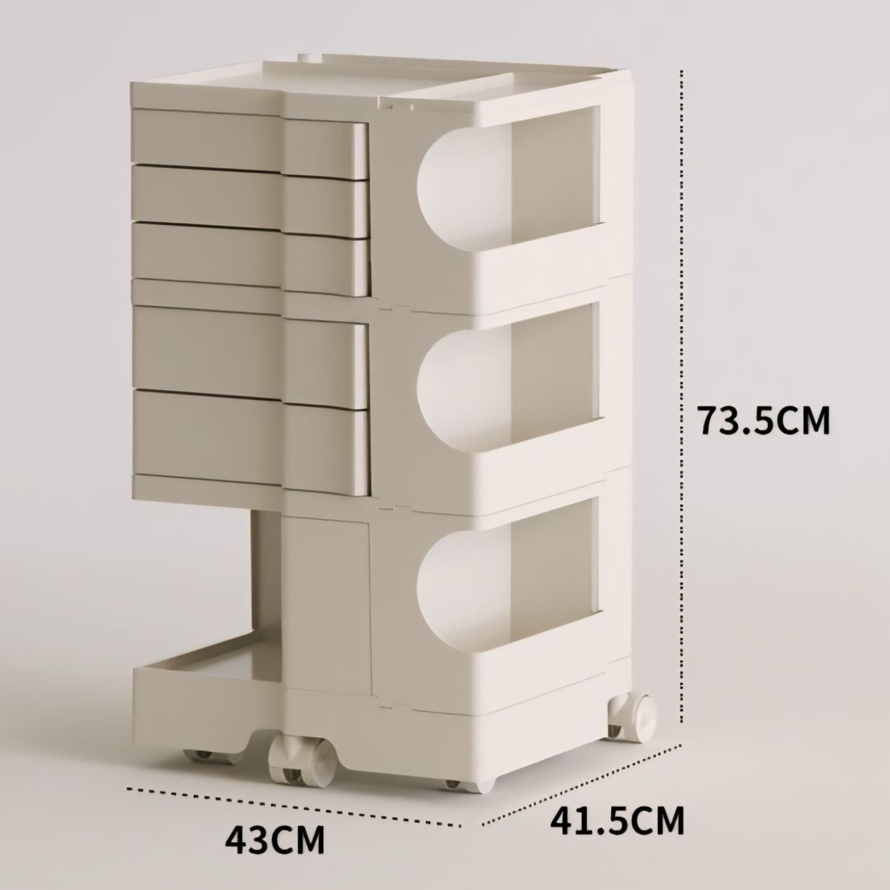 キャスター付きボビーワゴン kocol
