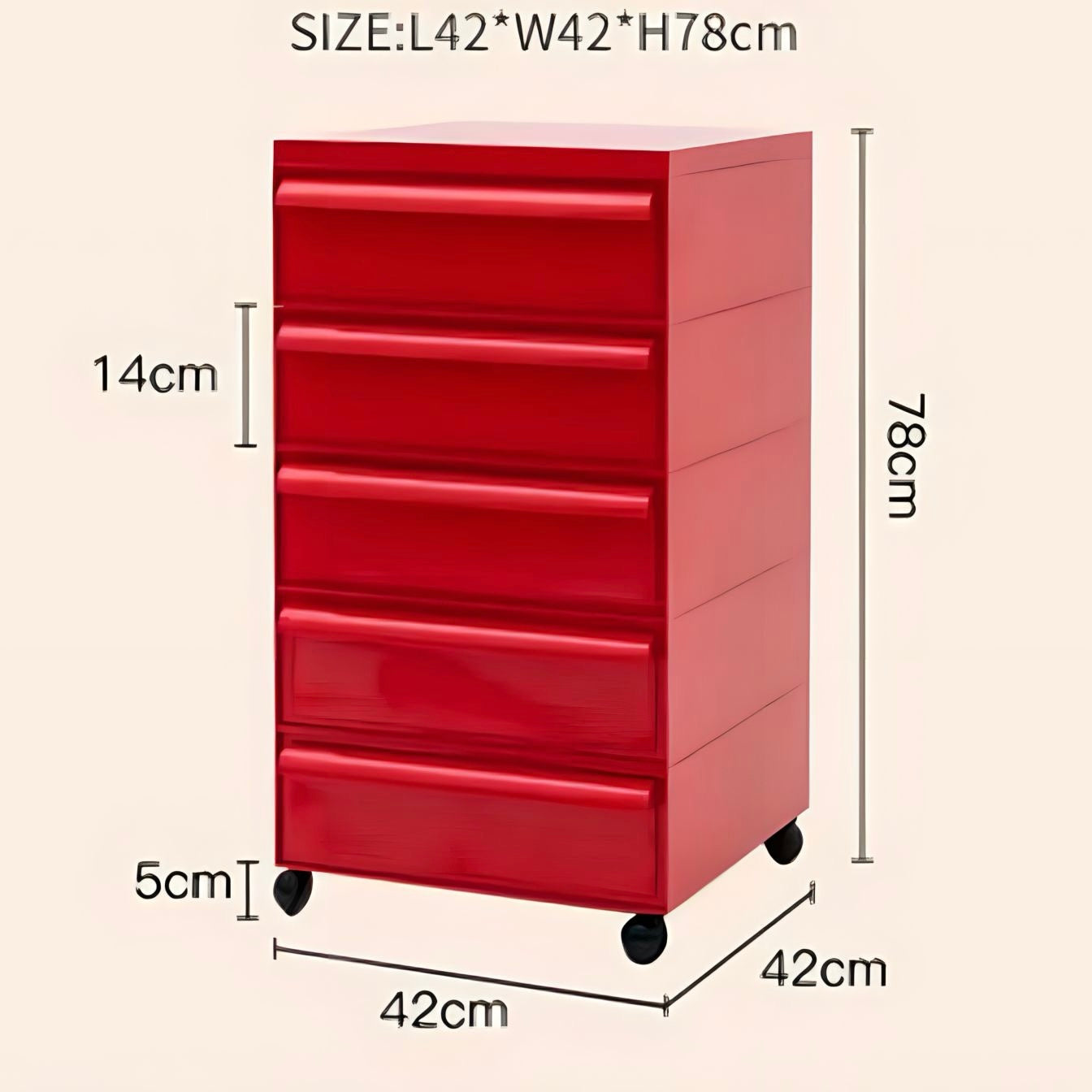 モダンカラフル可動式キャビネット kocol