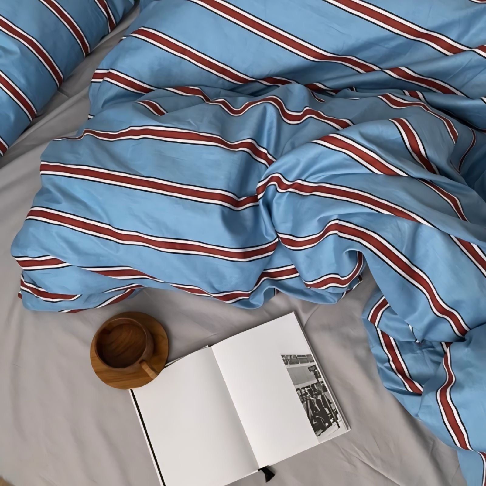 シンプルストライプ寝具セット kocol