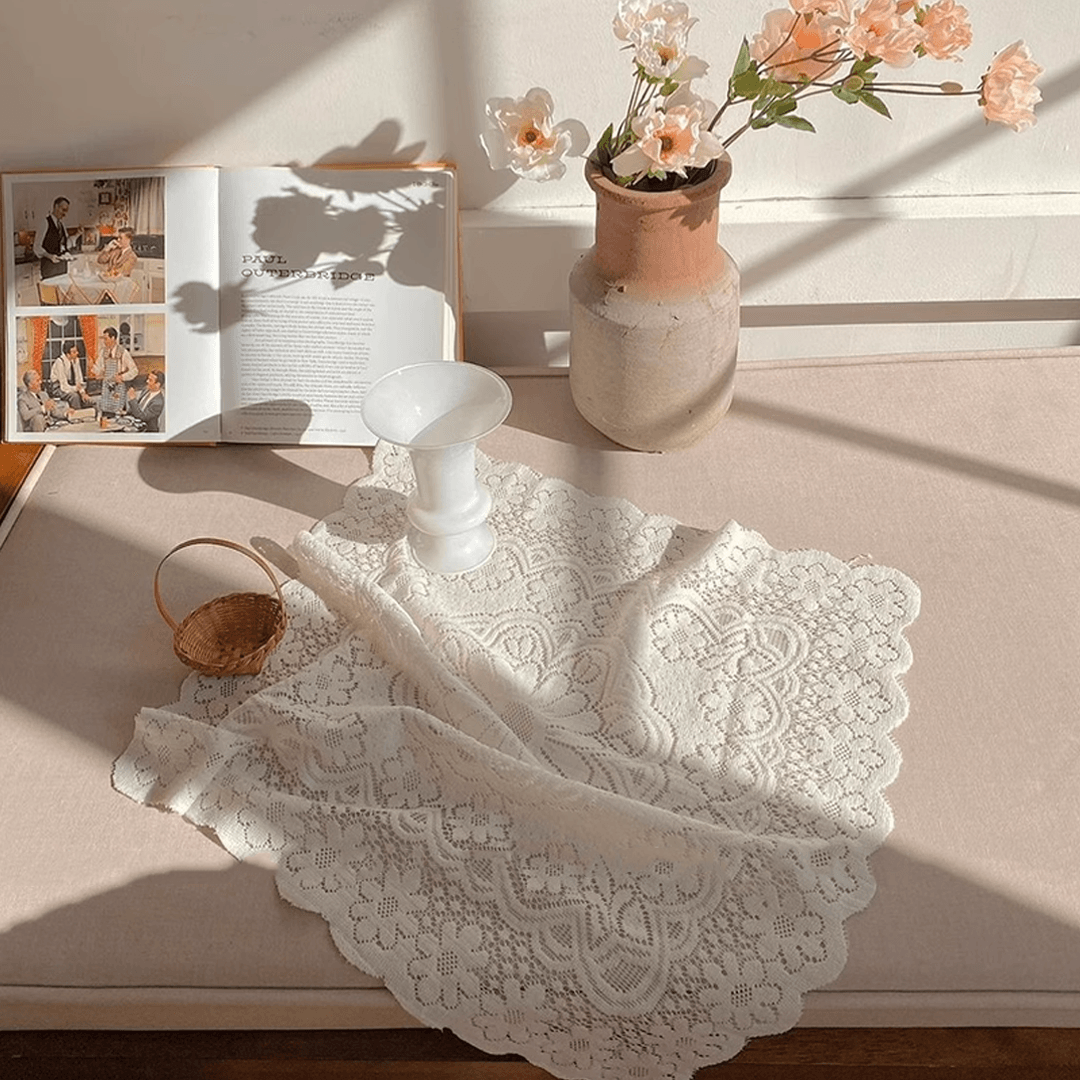 レトロレーステーブルクロス / Retro Lace Tablecloth - kocol