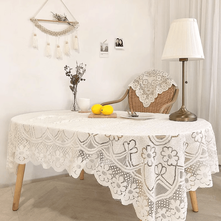 レトロレーステーブルクロス / Retro Lace Tablecloth - kocol