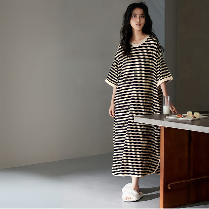 Wave Border Loungewear Dress