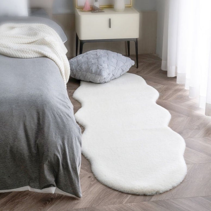 イミテーションウサギファー ベッドサイドラグ カーペット / Imitation Rabbit Bed Side Rug Carpet - kocol