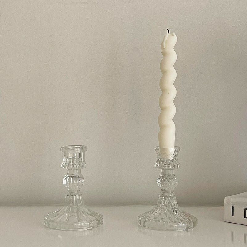 クリスタルガラス キャンドル / Crystal glass candle kocol