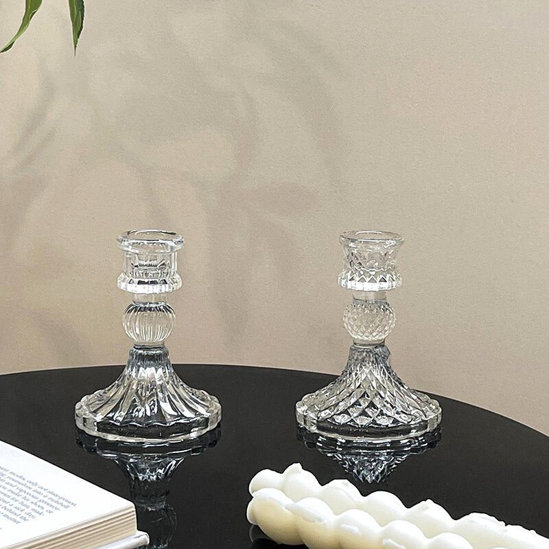 クリスタルガラス キャンドル / Crystal glass candle kocol