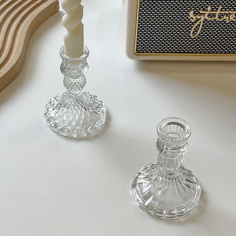 クリスタルガラス キャンドル / Crystal glass candle kocol