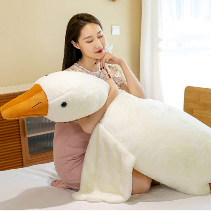 ビッグ アヒル クッション ぬいぐるみ / Big Duck Cushion Plush - kocol