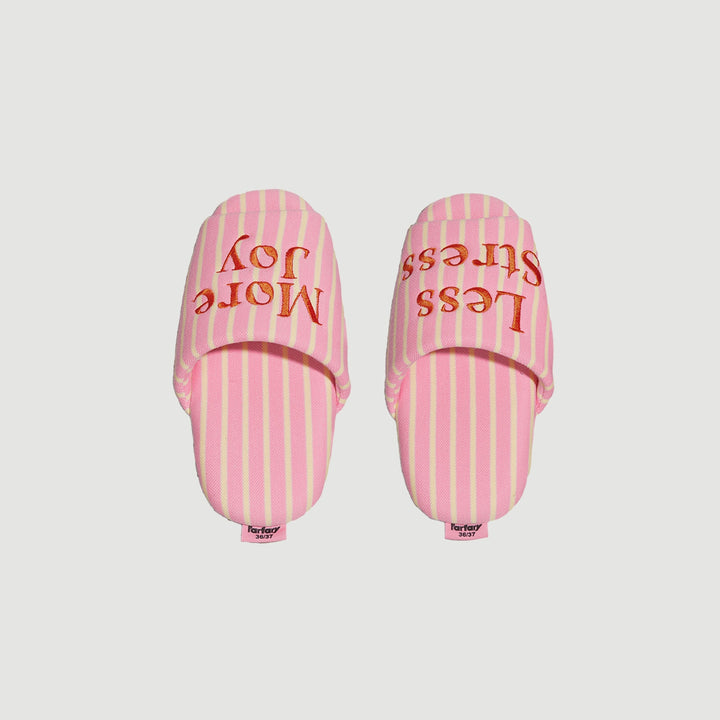 Macaron Color Stripe Slippers