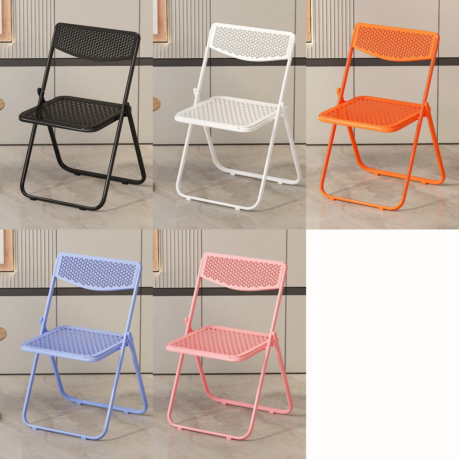 カラフルラタンスタイル折り畳みチェア