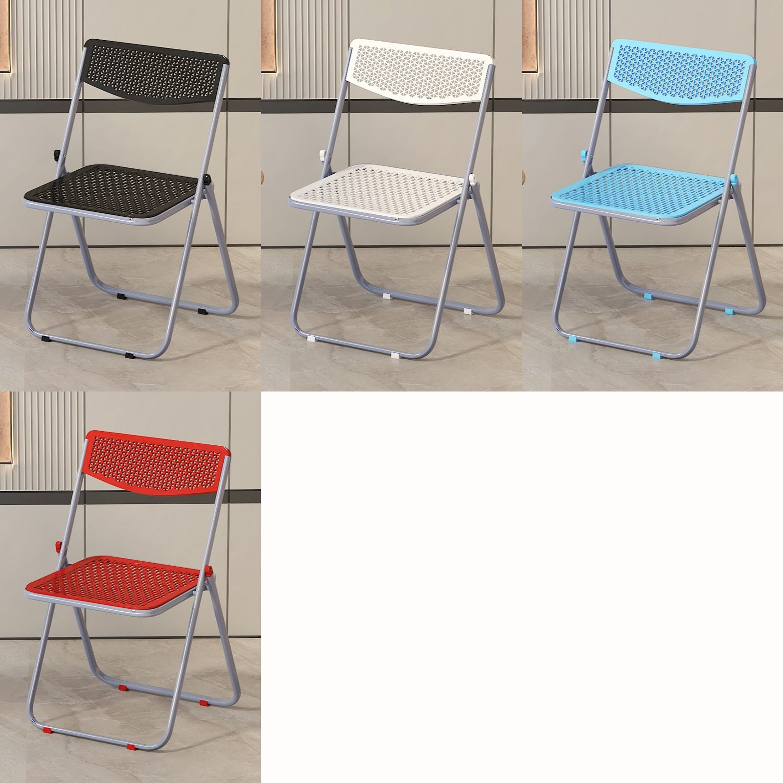 カラフルラタンスタイル折り畳みチェア