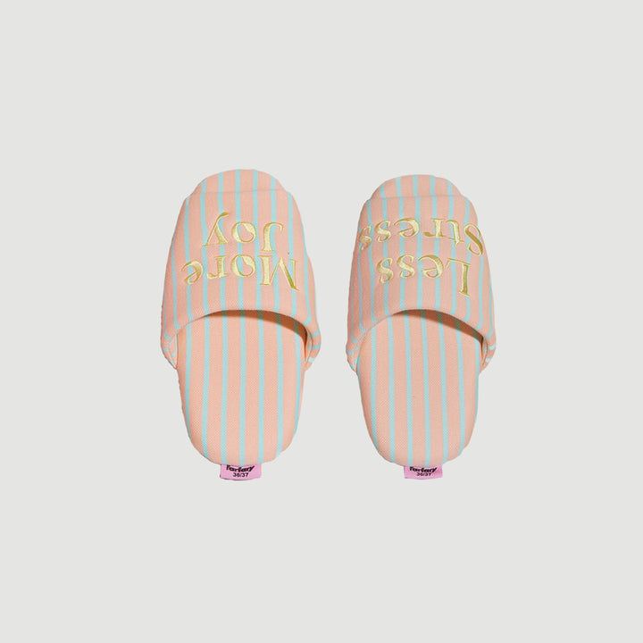 Macaron Color Stripe Slippers