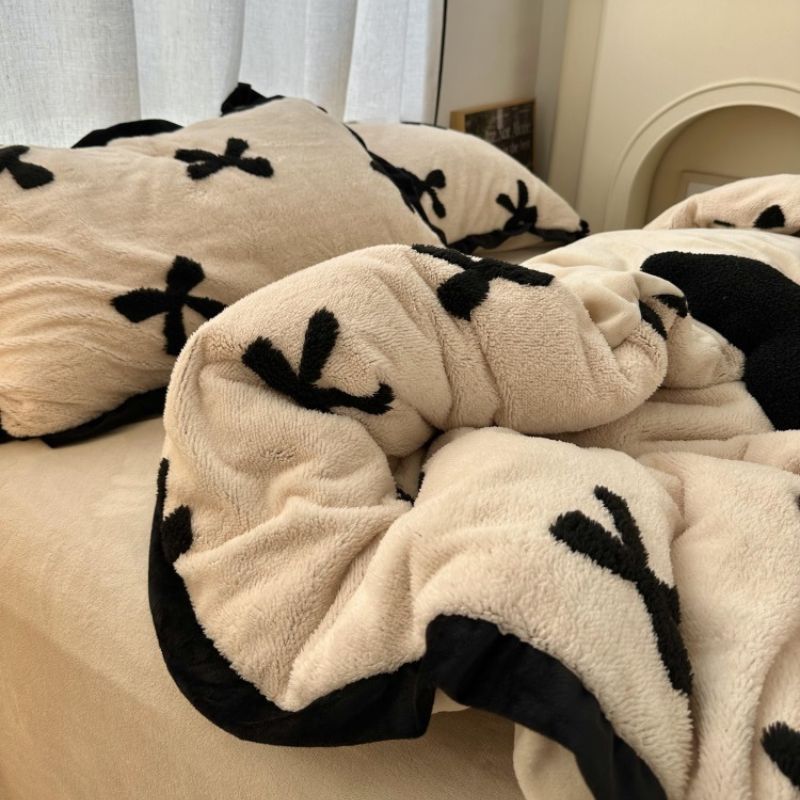 フリース ラブリー リボン 寝具セット kocol
