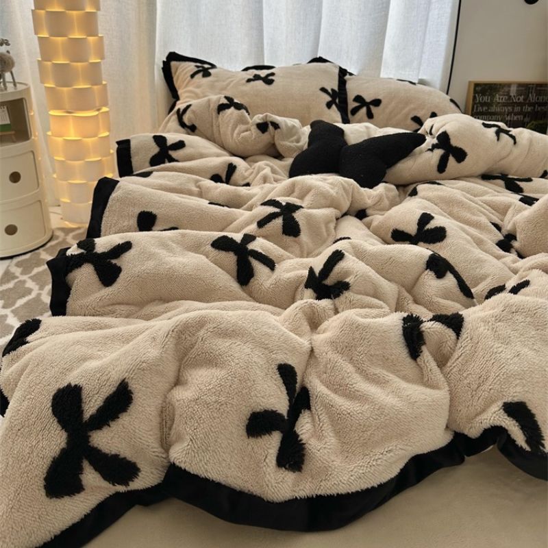 フリース ラブリー リボン 寝具セット kocol