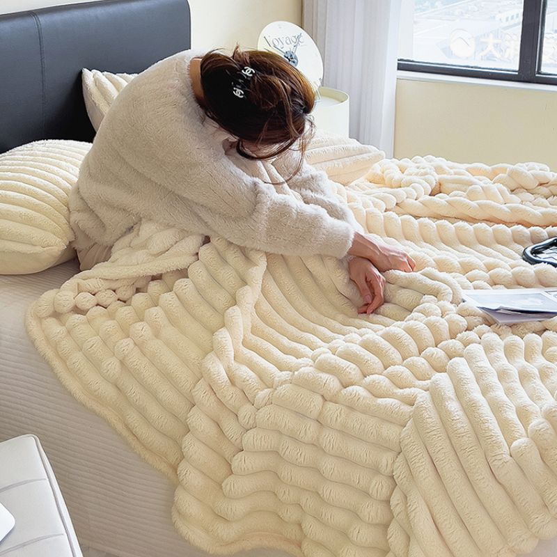 サンゴフリース ブランケット 