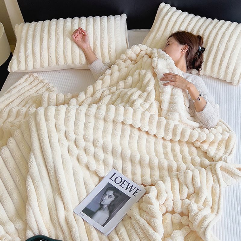 サンゴフリース ブランケット 