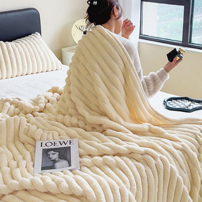 サンゴフリース ブランケット 