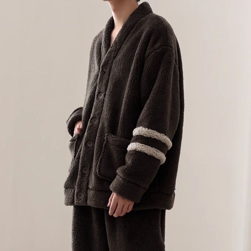 ユニセックス ライン もこもこルームウェア kocol