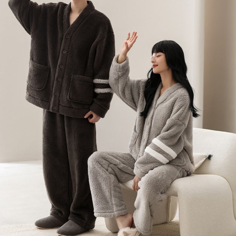 ユニセックス ライン もこもこルームウェア kocol