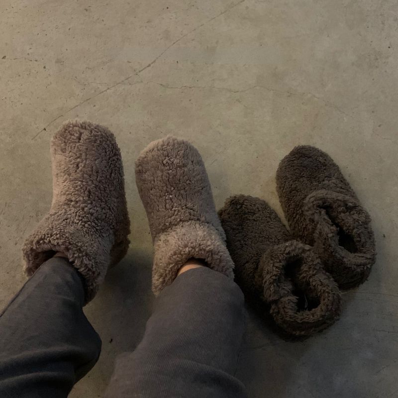 ユニセックス もこもこ ルームシューズ ブーツ kocol