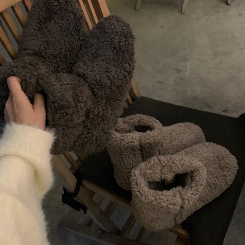 ユニセックス もこもこ ルームシューズ ブーツ kocol