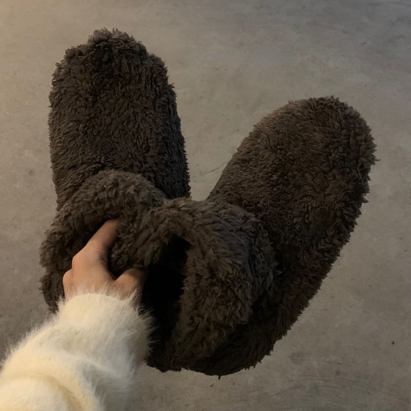 ユニセックス もこもこ ルームシューズ ブーツ kocol