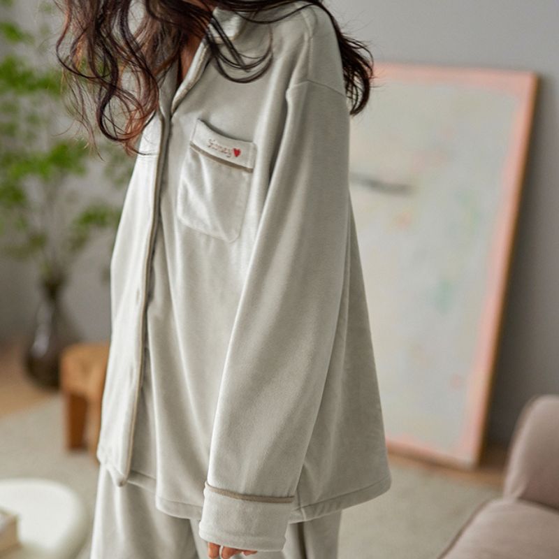 ユニセックス フリース 長袖パジャマ kocol