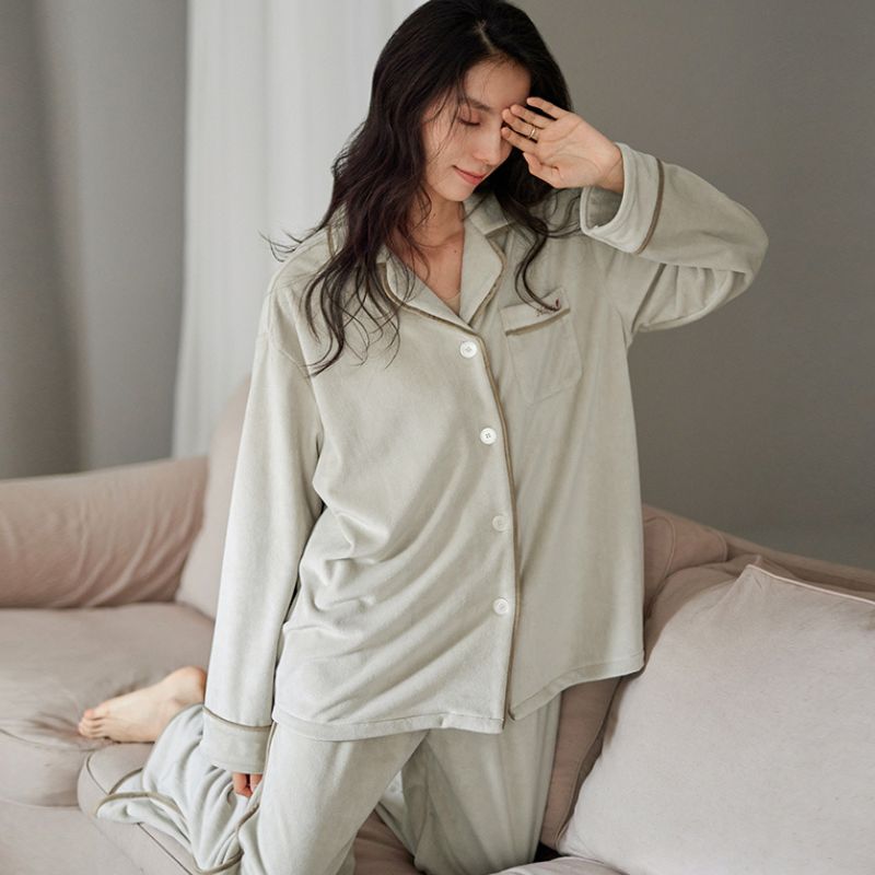 ユニセックス フリース 長袖パジャマ kocol