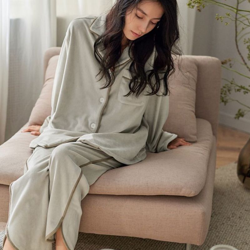 ユニセックス フリース 長袖パジャマ kocol