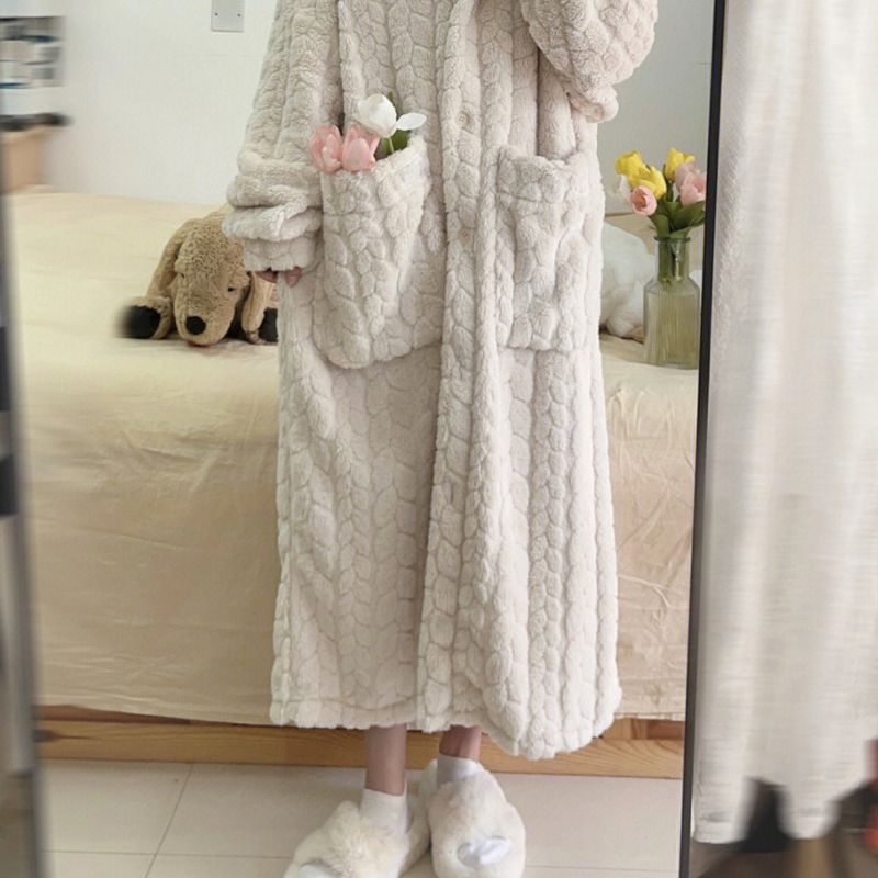 フード付き あったかフリース ローブ 着る毛布 kocol