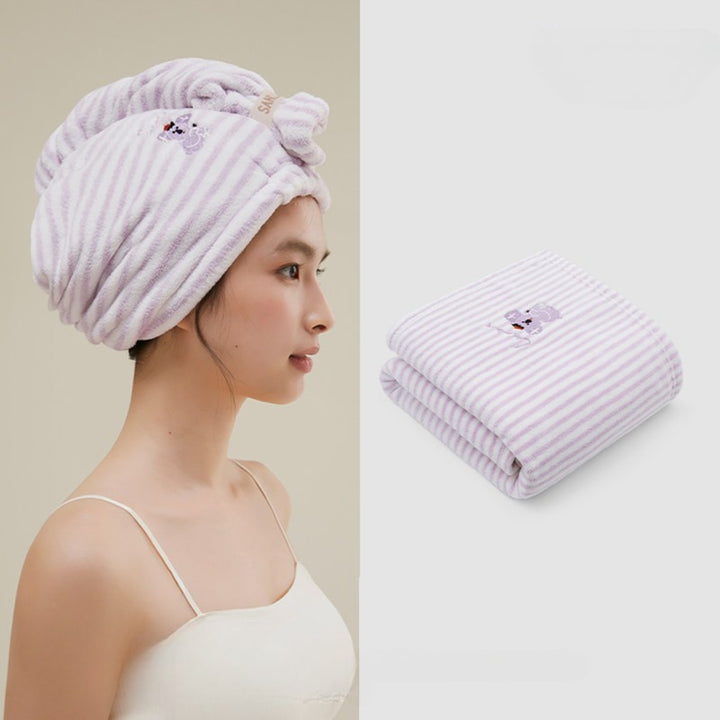 Striped antibacterial towel